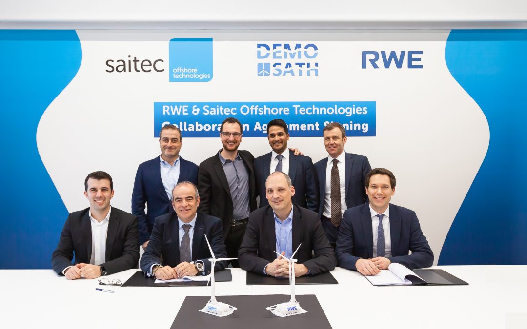 Saitec y RWE Renewables comienzan el primer gran proyecto de generación eólica marina flotante