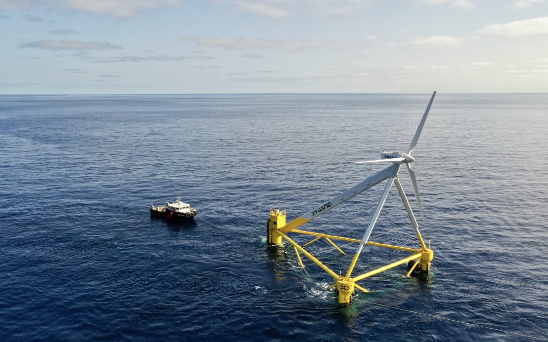 X1 Wind instala con éxito su plataforma eólica flotante en España