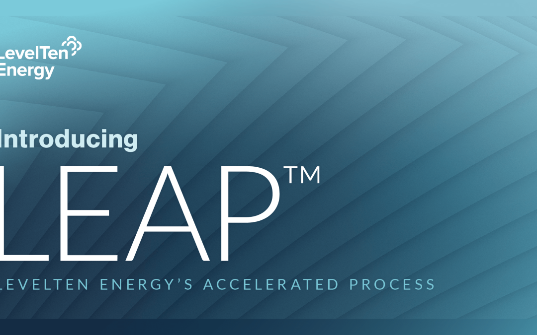 LevelTen Energy’s Accelerated Process™ (LEAP™) reduce los plazos de contratación de energía limpia en un 80%