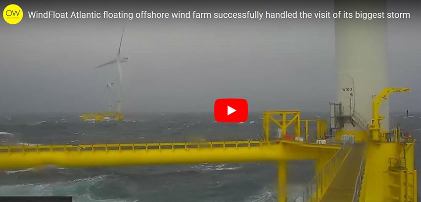 Parque eólico flotante, operado por Ocean Winds, prospera frente a las tormentas récord