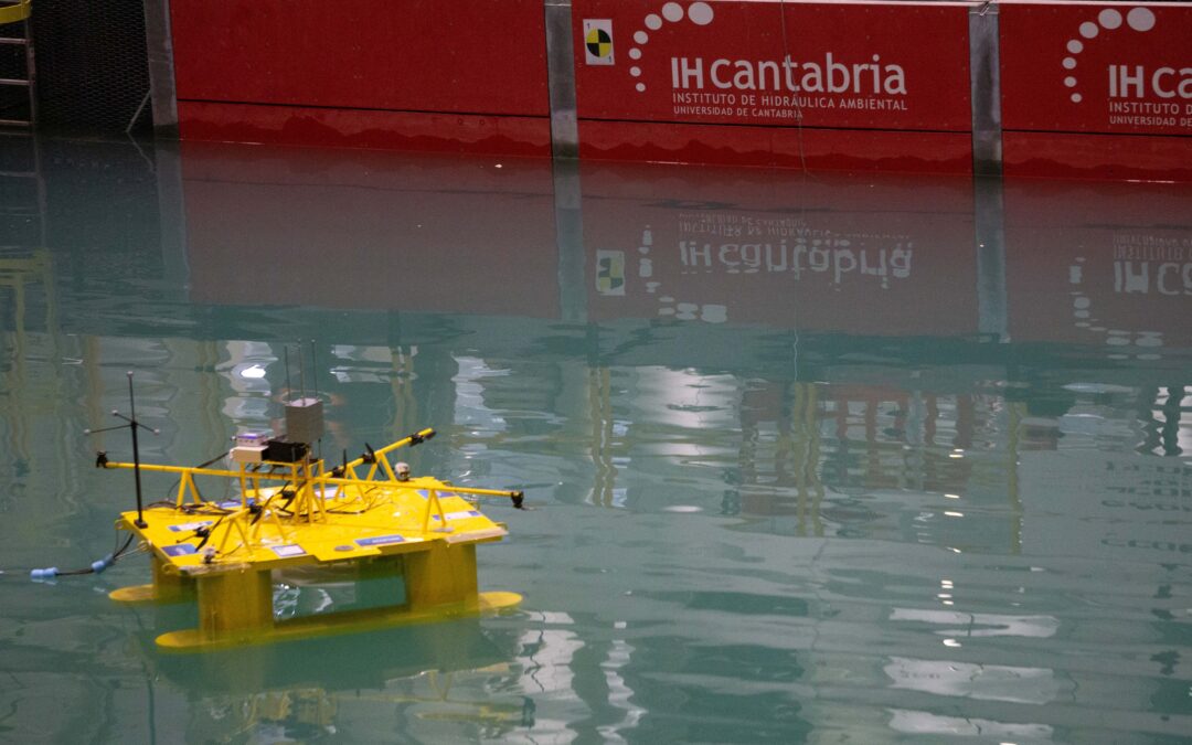 Iniciadas las pruebas en tanque oceánico del primer diseño de subestación flotante cero emisiones para un parque eólico marino, ECOFOSS