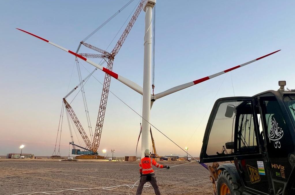 GES – Global Energy Services instalará en 2025 más de 100 aerogeneradores en 5 países, con una potencia de 421MW