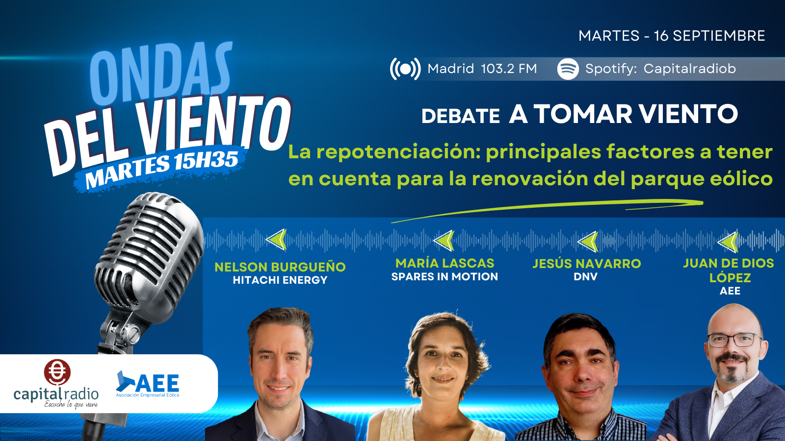 87º programa. Repotenciación: principales factores a tener en cuenta para la renovación del parque eólico