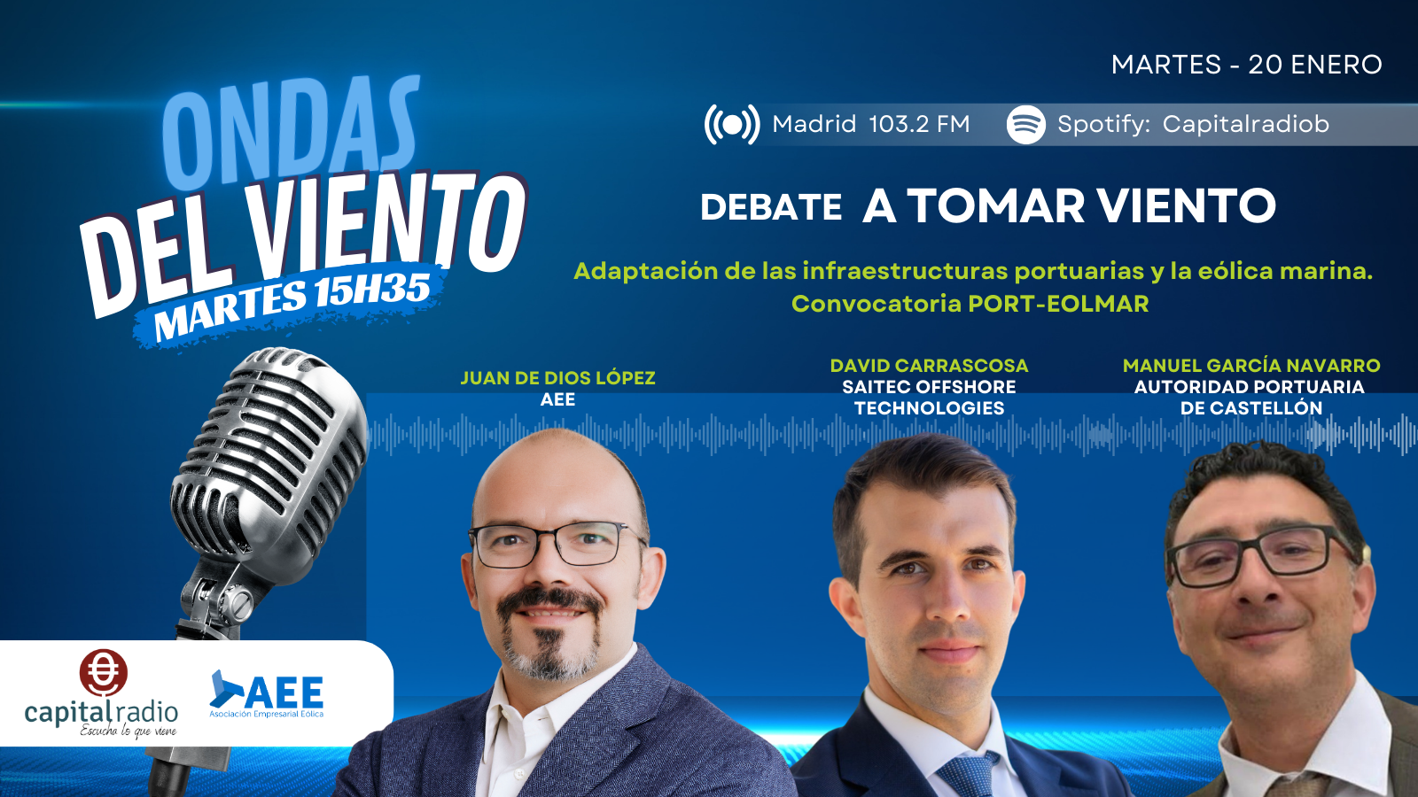 101º programa. Adaptación de las infraestructuras portuarias y la eólica marina. Convocatoria Port-Eolmar