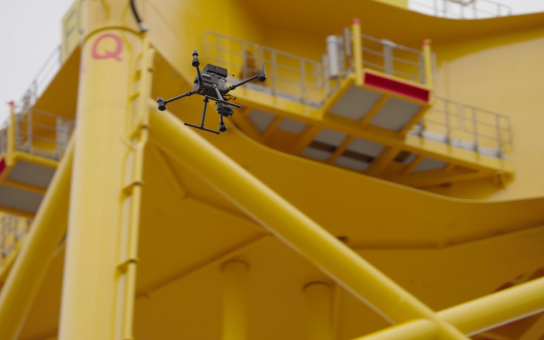 Navantia Seanergies inspecciona estructuras eólicas marinas con drones