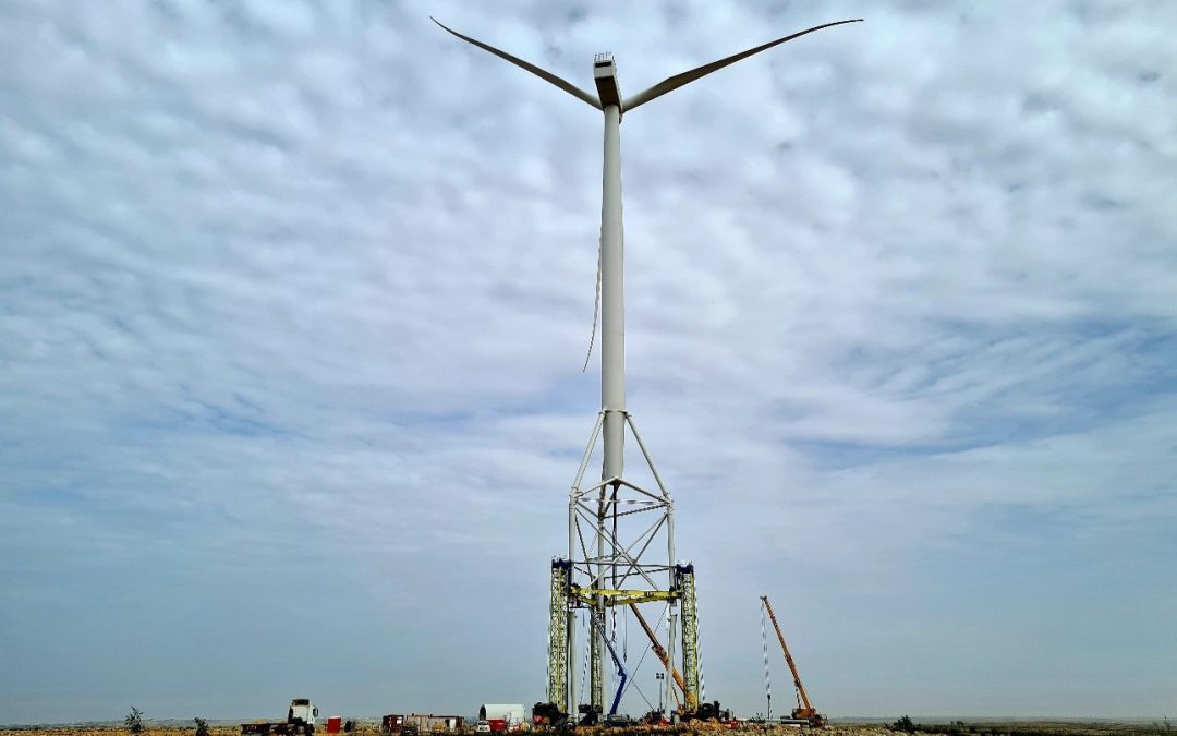 Skylift: instalación sin grúa de grandes aerogeneradores en emplazamientos de viento extremo