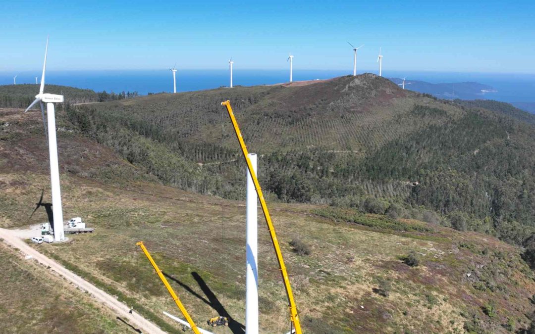 Endesa inicia la repotenciación del parque eólico Coriscada, en Galicia