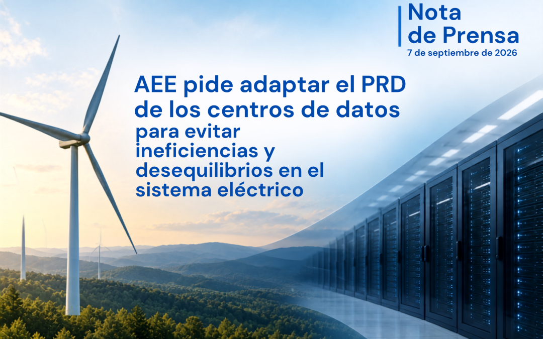 AEE pide adaptar el PRD de los centros de datos para evitar que la regulación genere ineficiencias y mayores desequilibrios en el sistema eléctrico
